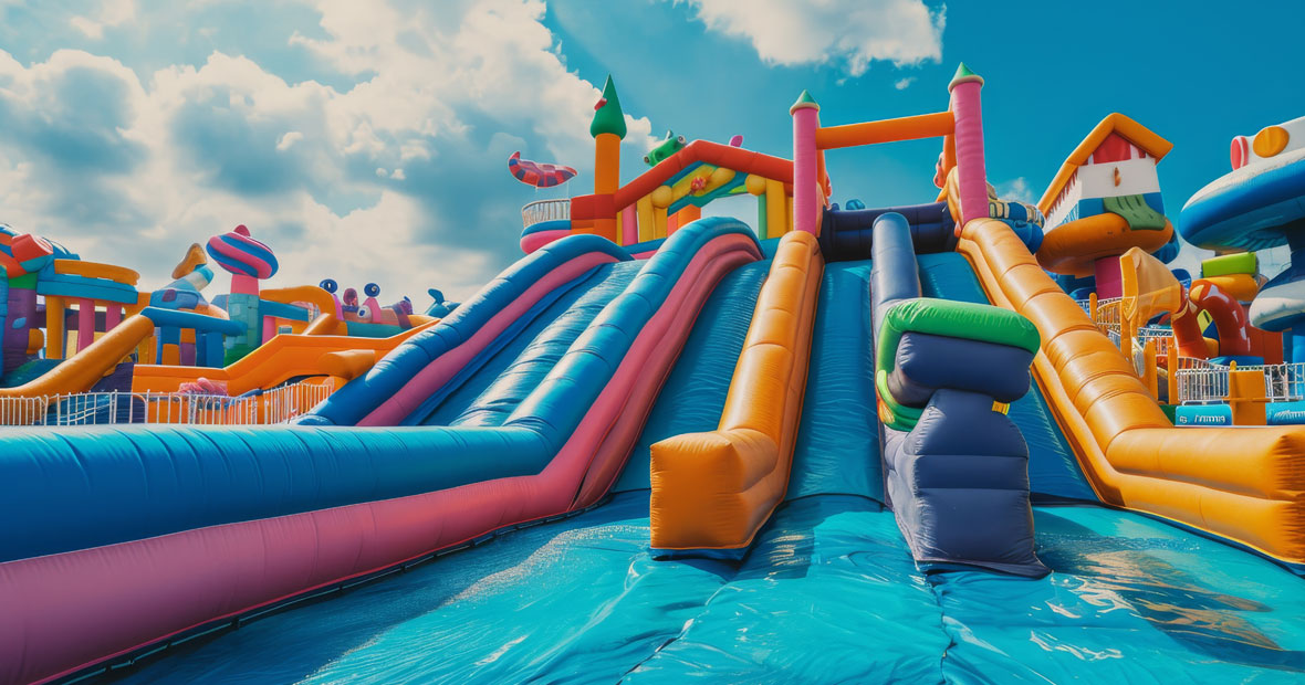 Les toboggans gonflables